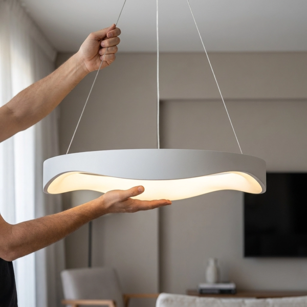 Colgante Lamparas de Techo - Colgante Résvida — Metal, moderno elegante (LED) dimensiones | Lampamac
