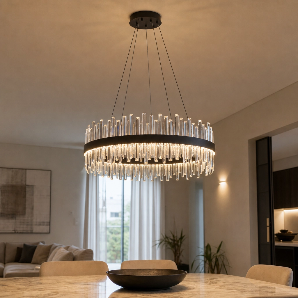 Colgante Lamparas de Techo - Colgante Törstaine — Metal, cilíndrico minimalista (LED) ambiente decorado | Lampamac