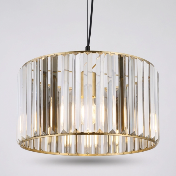 Colgante Lamparas de Techo - Aplique Görstaine — Metal Negro y Cristal Fumé, decorativo (LED) detalle | Lampamac
