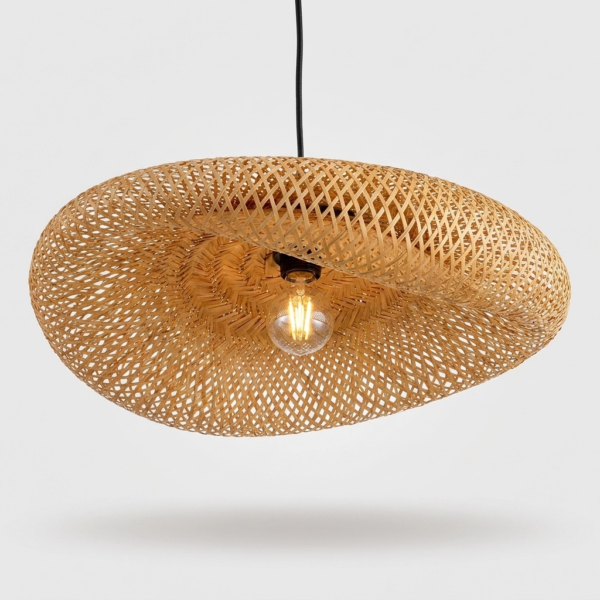 Colgante Lamparas de Techo - Colgante Lalvéra — Bambú Natural, orgánico (LED) detalle | Lampamac