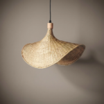 Colgante Halvénia — Bambú Natural, orgánico (LED)