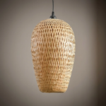 Colgante Uërmaine — Bambú Natural, bohemio (LED)