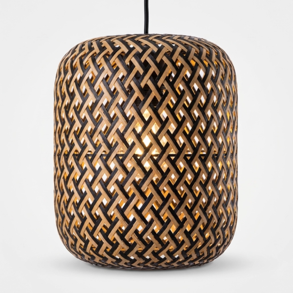 Colgante Lamparas de Techo - Colgante Florésta — Bambú Natural, artesanal (LED) detalle | Lampamac