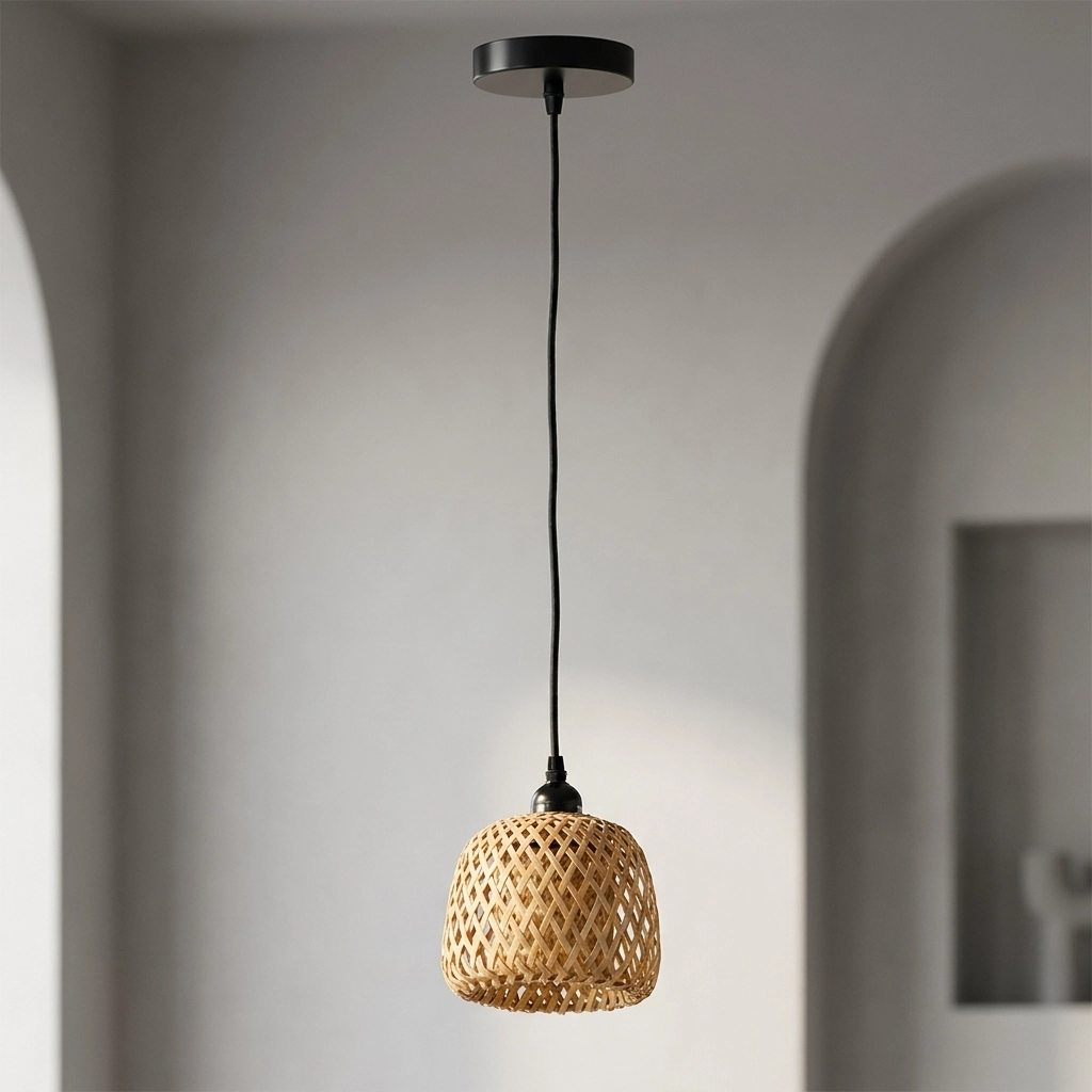 Colgante Lamparas de Techo - Colgante Ralcanéra — Bambú Natural, decorativo (LED) foto de producto | Lampamac