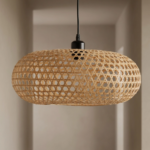 Colgante Lamparas de Techo - Colgante Monteclara — Bambú y Rattan, natural (LED) foto de producto | Lampamac