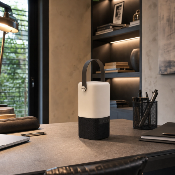 Lampara de Escritorio Lamparas de Mesa - Lámpara De Mesa Balcanéra — Metal, compacta con USB (LED) ambiente alternativo | Lampamac