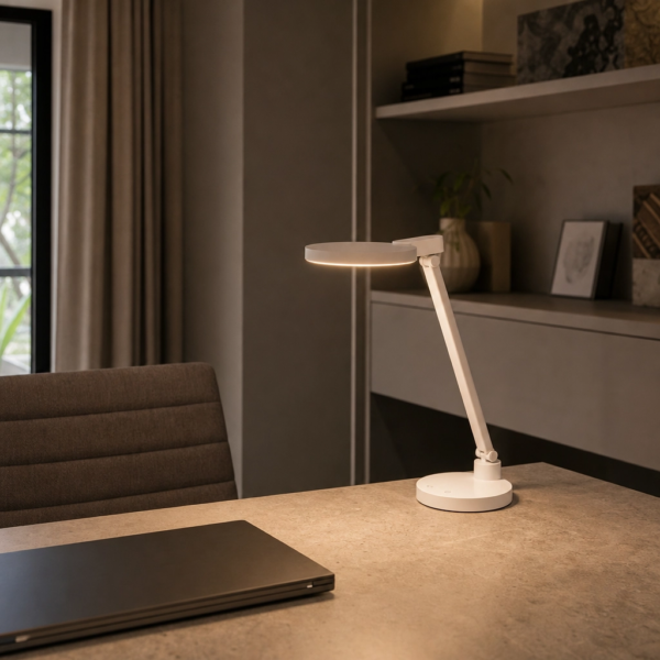Lampara de Escritorio Lamparas de Mesa - Lámpara De Mesa Oralvéra — Metal y ABS, orientable (LED) ambiente alternativo | Lampamac