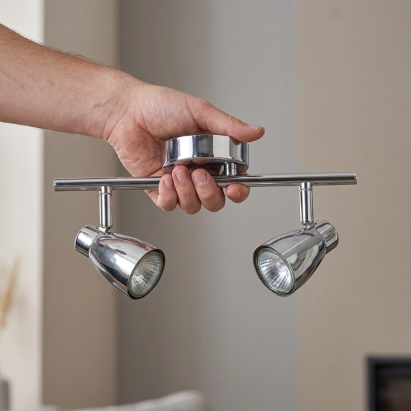 Plafon Lamparas de Pared - Aplique Olivéra — Metal Cromo, moderno (LED) dimensiones | Lampamac