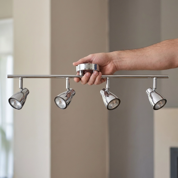 Plafon Lamparas de Pared - Aplique Qävantine — Metal Cromo, moderno (LED) dimensiones | Lampamac