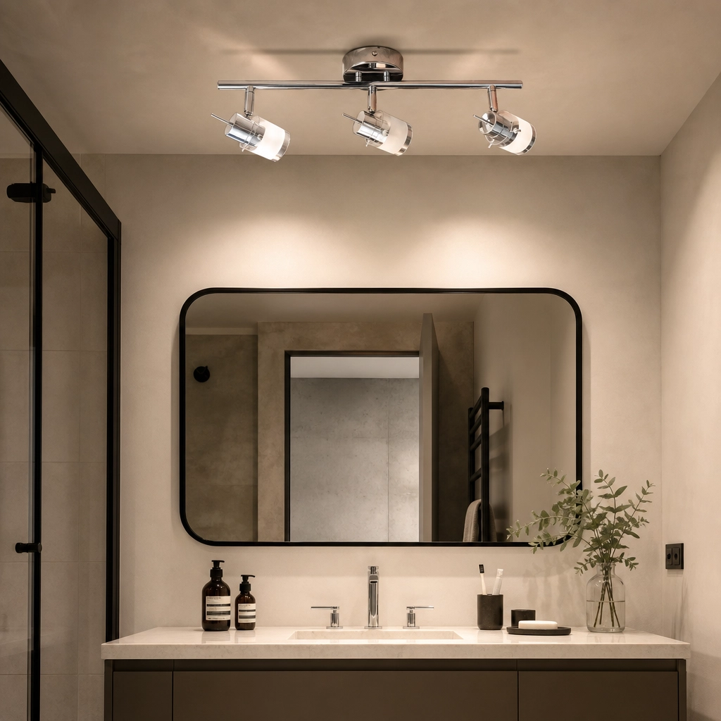Plafon Lamparas de Pared - Aplique Parvéla — Vidrio y Cromo, satinado moderno (LED) ambiente decorado | Lampamac