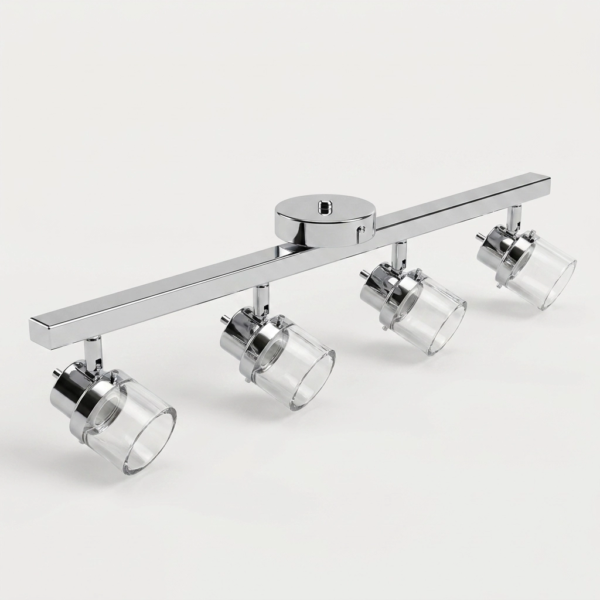 Plafon Lamparas de Pared - Aplique Malvéra — Vidrio y Cromo, satinado moderno (LED) detalle | Lampamac