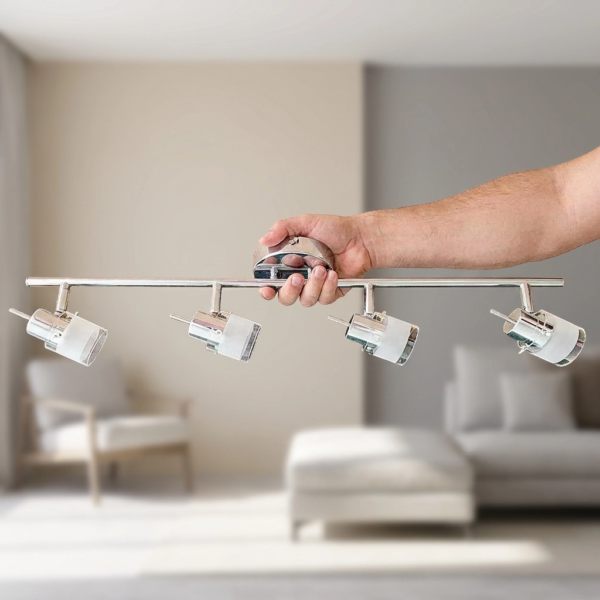 Plafon Lamparas de Pared - Aplique Malvéra — Vidrio y Cromo, satinado moderno (LED) dimensiones | Lampamac