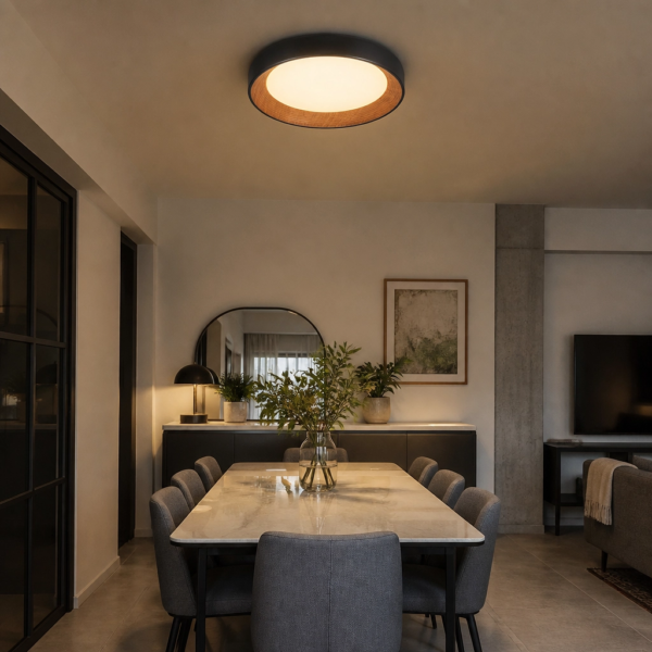 Plafon Lamparas de Techo - Colgante Kaldéna — Metal, moderno con interior dorado (LED) ambiente alternativo | Lampamac