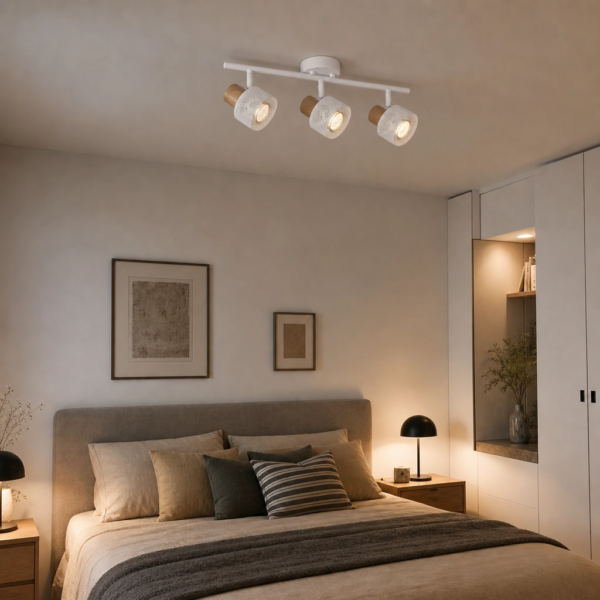 Plafon Lamparas de Techo - Aplique Ventéra — Metal y Madera, nórdico calado (LED) ambiente alternativo | Lampamac