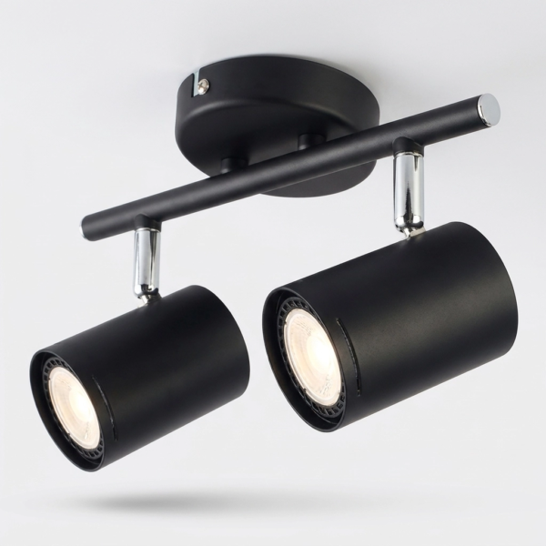 Plafon Lamparas de Techo - Aplique Bermuda — Metal y Cromo, geométrico moderno (LED) detalle | Lampamac