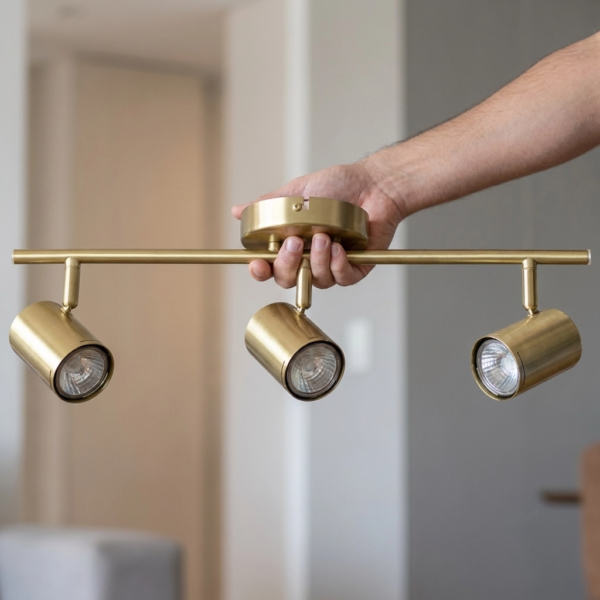 Plafon Lamparas de Techo - Aplique Salméra — Metal y Cromo, geométrico moderno (LED) dimensiones | Lampamac