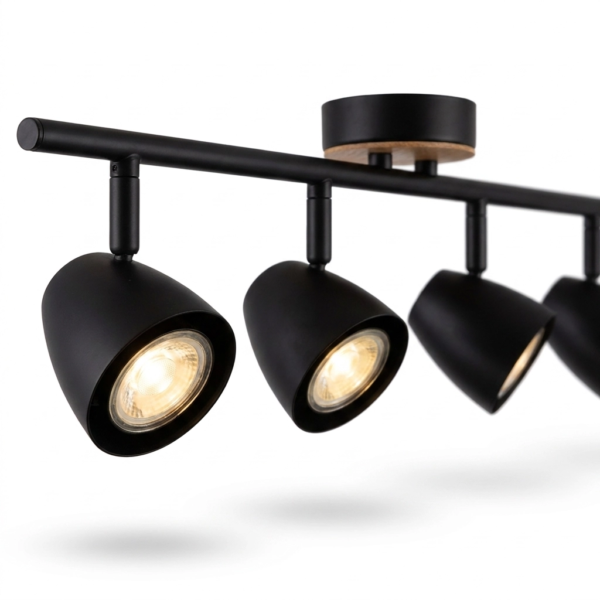 Plafon Lamparas de Techo - Aplique Solévane — Metal y Madera, moderno (LED) detalle | Lampamac
