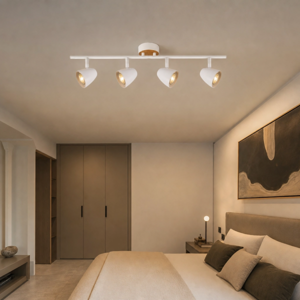 Plafon Lamparas de Techo - Aplique Brillante — Metal y Madera, moderno (LED) ambiente alternativo | Lampamac