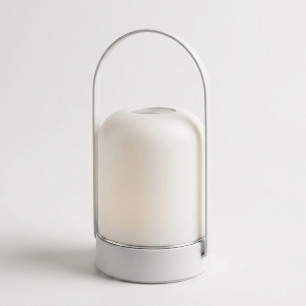 Velador Led Lamparas de Mesa - Velador Led Nävantine — Metal y ABS blanco, regulable con USB (LED) detalle | Lampamac