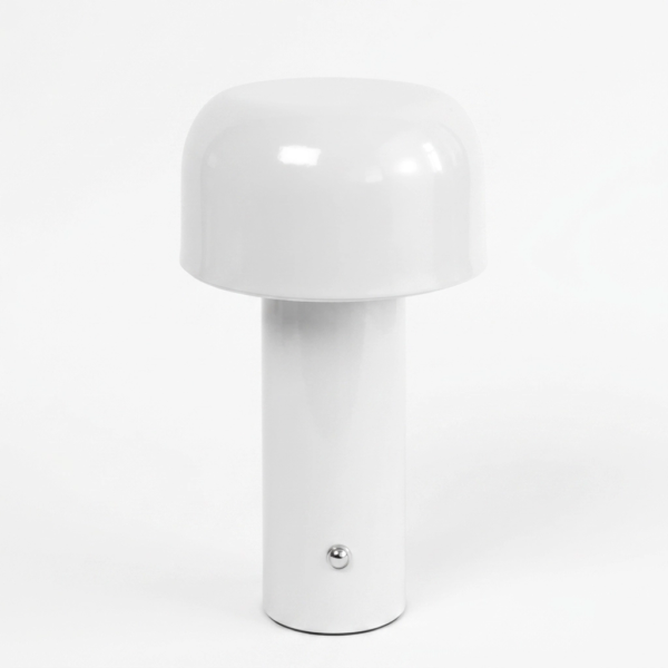 Velador Led Lamparas de Mesa - Velador Led Dërmonne — Metal y ABS blanco, moderno con USB (LED) detalle | Lampamac