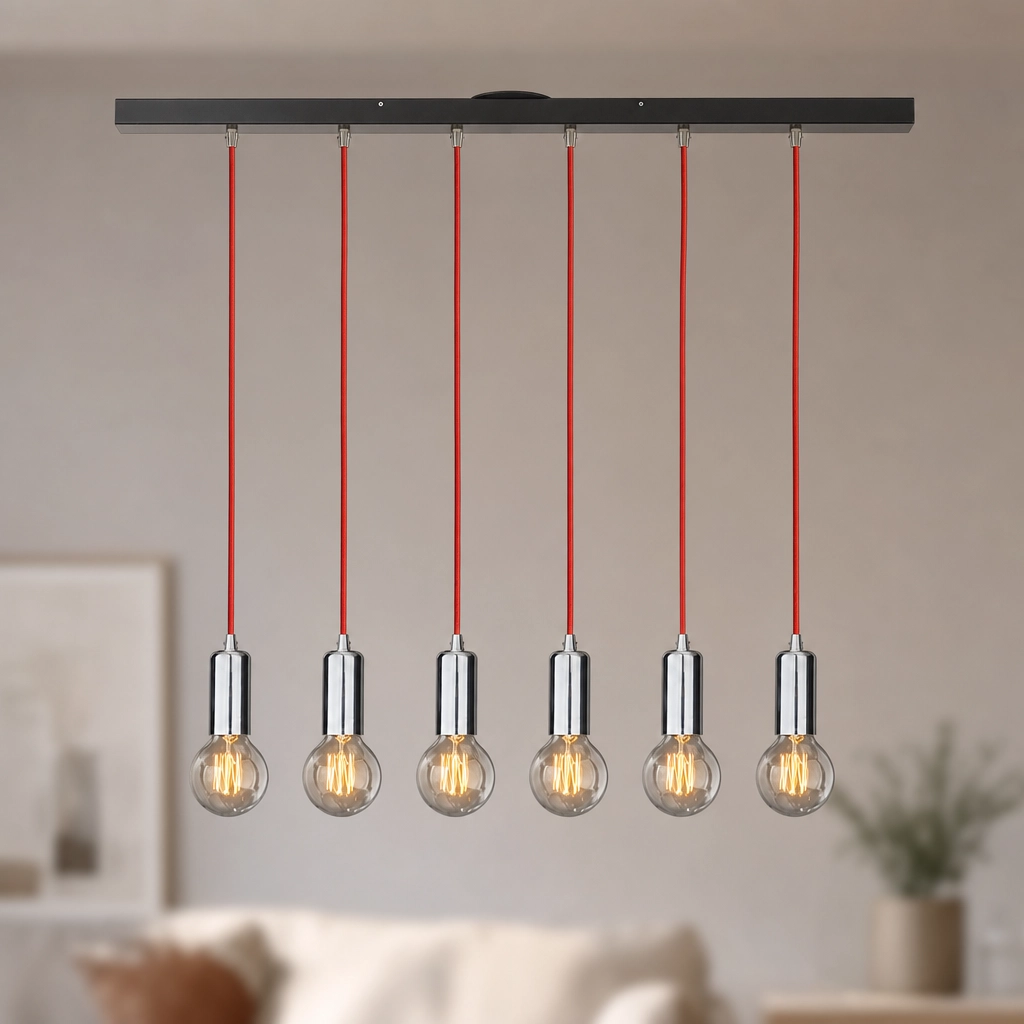 Colgante Lamparas de Techo MARKAS-PL80/6CR - Imagen principal | Lampamac