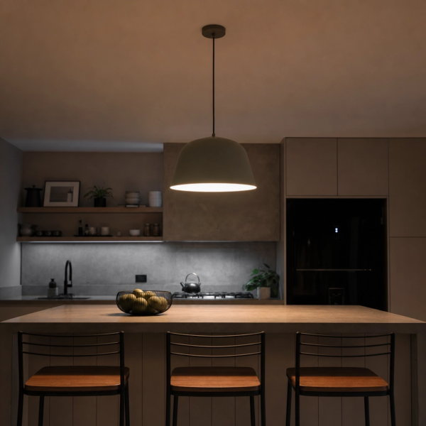 Peschici | Colgante Metal Nórdico Acogedor Cúpula E27 en cocina moderno argentino