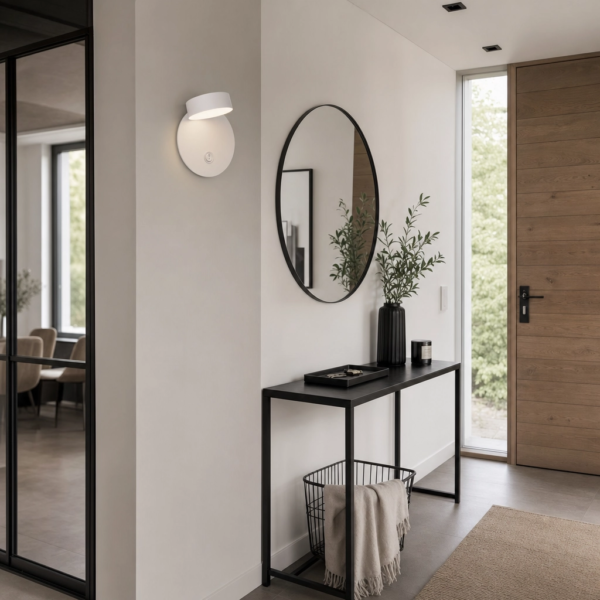 Cutrofiano | Aplique Metal Moderno Práctico Lector LED en entrada moderno argentino