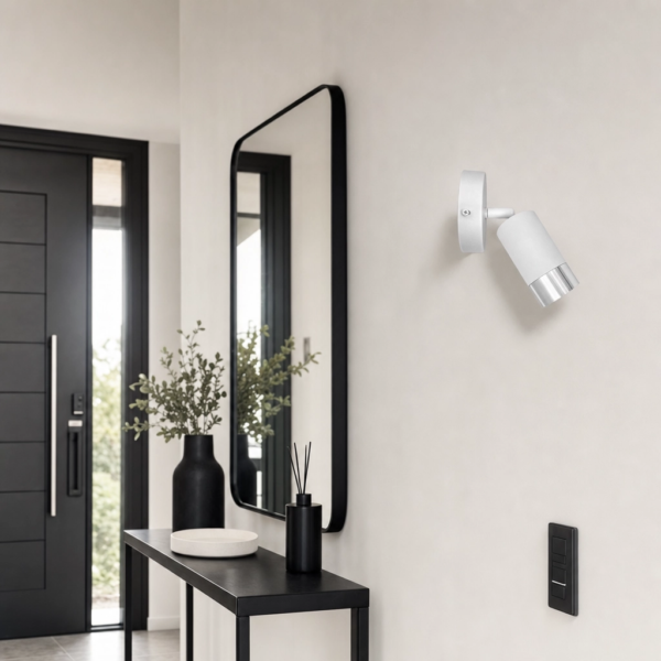 Monreale | Aplique Metal Moderno Sereno Orientable GU10 en entrada moderno argentino